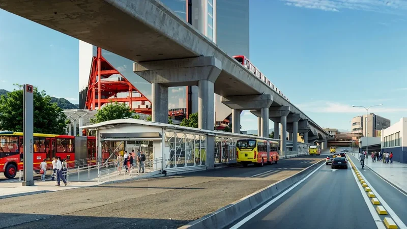 Estaci&oacute;n de metro cerca de Viventa Plaza
